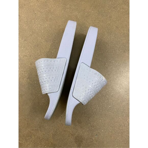 Adidas Adilette Slides Sandals Slip Ons 'Easy Blue' Women's Size 7 - Picture 5 of 7